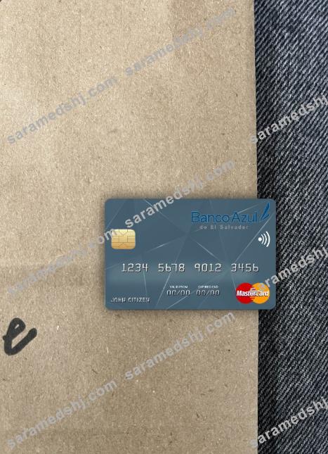 El Salvador Banco Azul de El Salvador mastercard photolook front